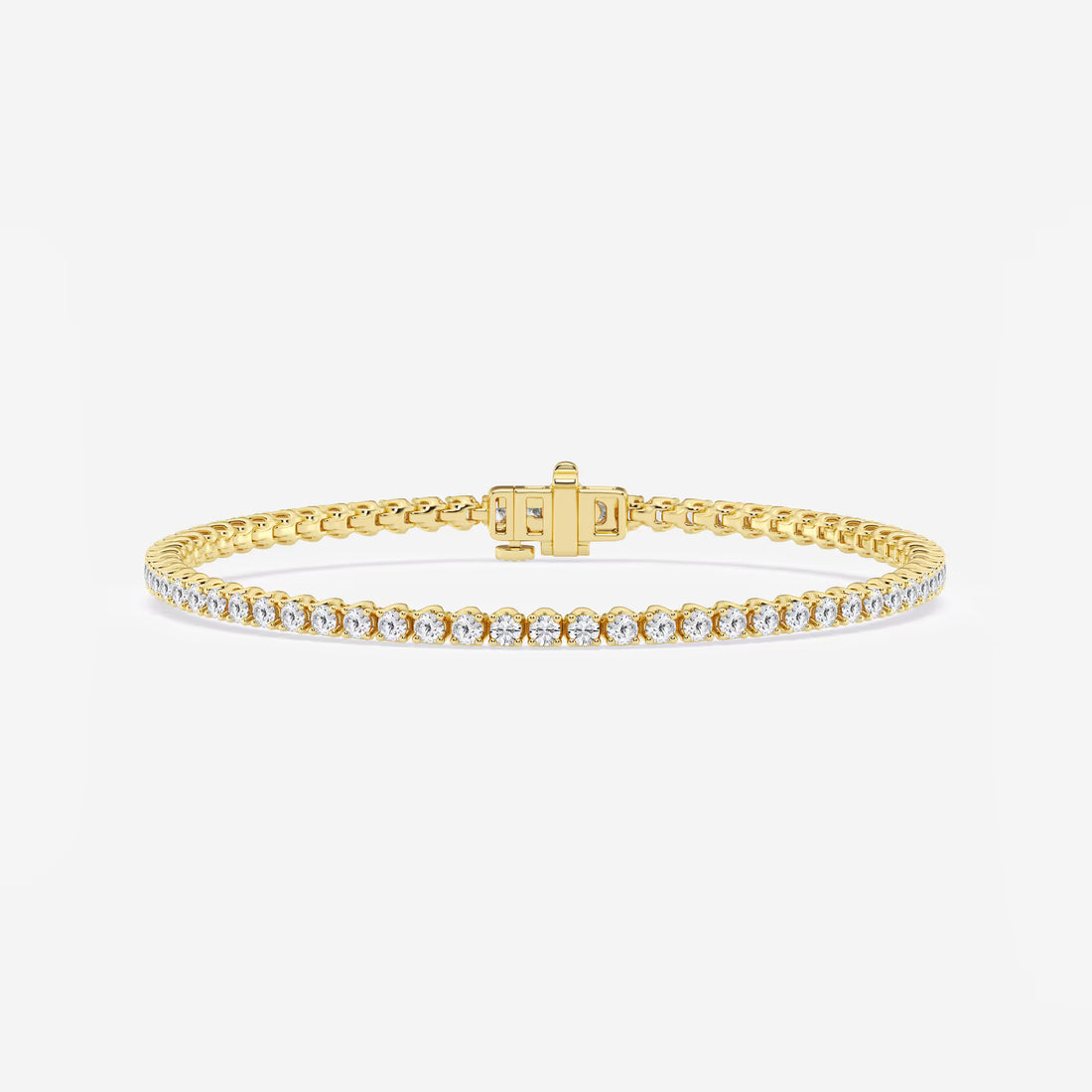 Florielle Round Lab Grown Diamond Tulip Prong Tennis Bracelet