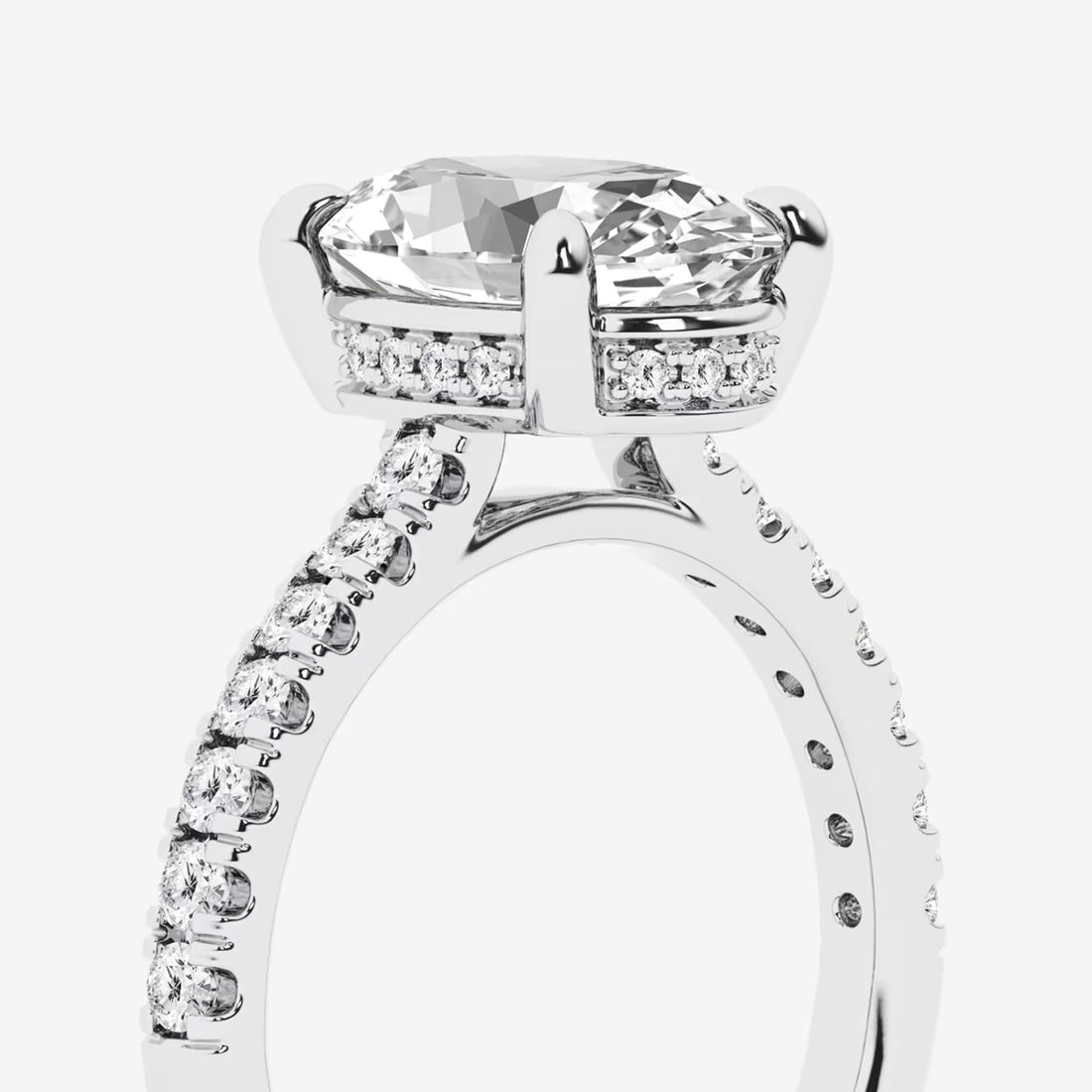 Oval Cut Solitaire Bridal Ring Set
