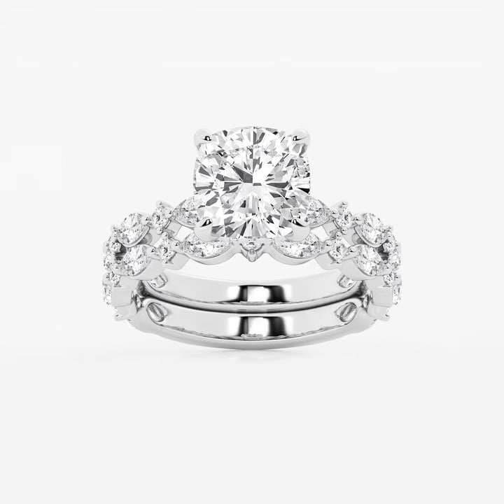 Cushion Lab Grown Diamond Bridal Set