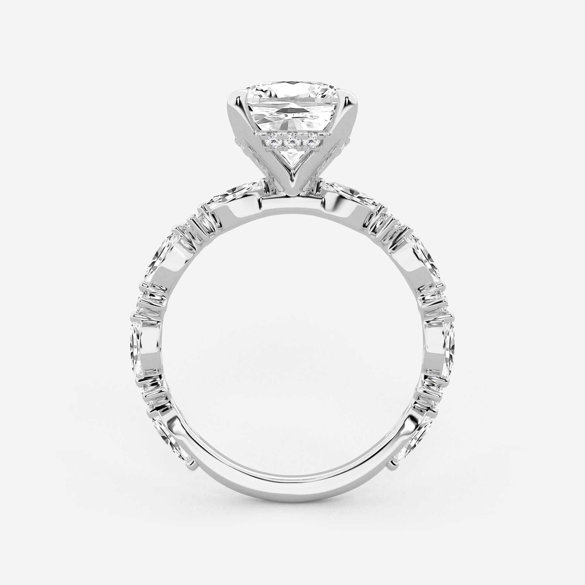 Cushion Lab Grown Diamond Bridal Set