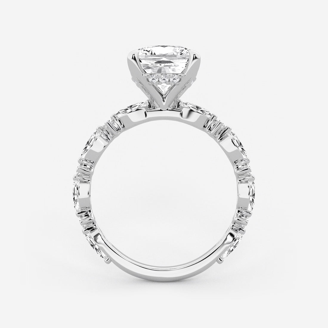 Cushion Lab Grown Diamond Bridal Set