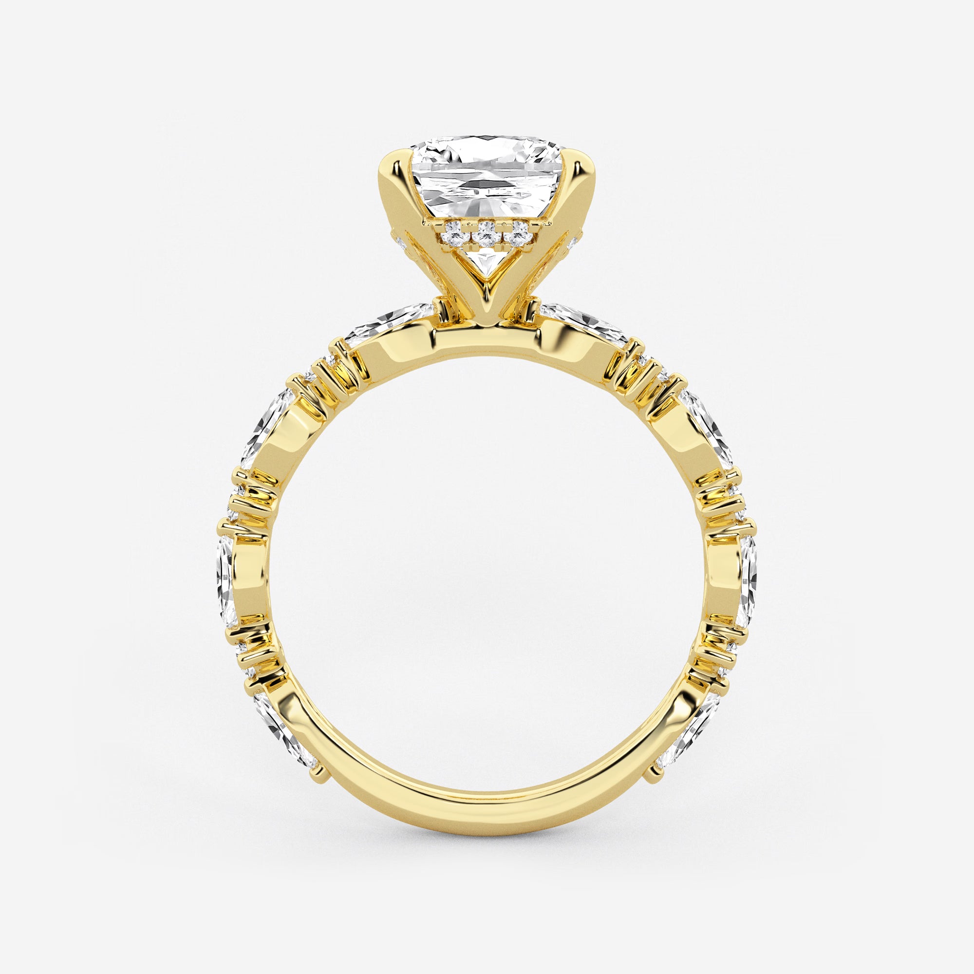 Cushion Lab Grown Diamond Bridal Set