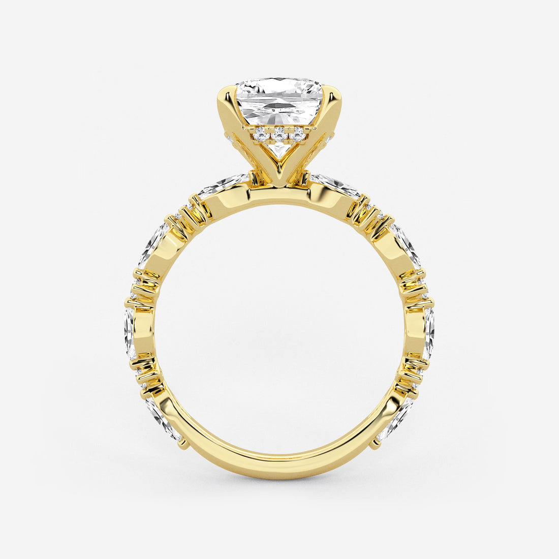 Cushion Lab Grown Diamond Bridal Set