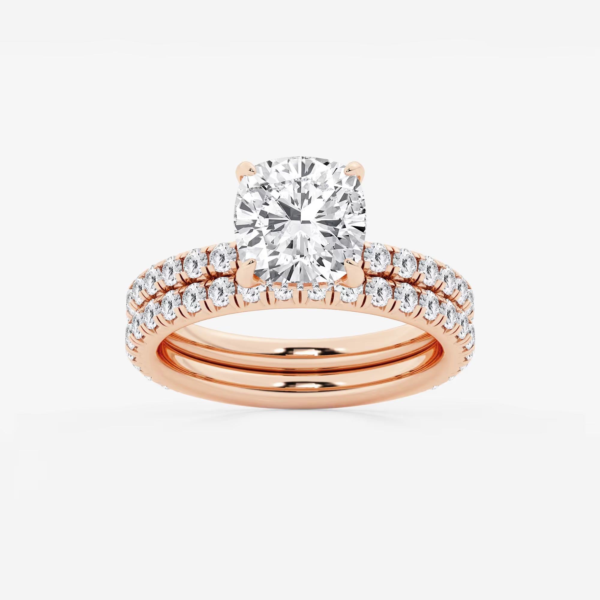 Elysia Cushion Lab-Grown Diamond Bridal Set
