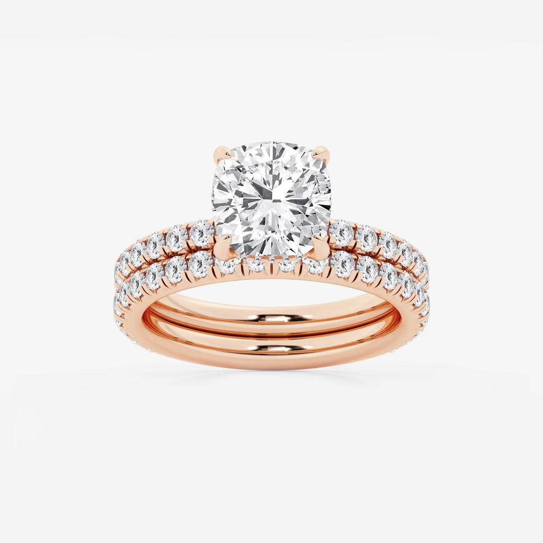 Elysia Cushion Lab-Grown Diamond Bridal Set