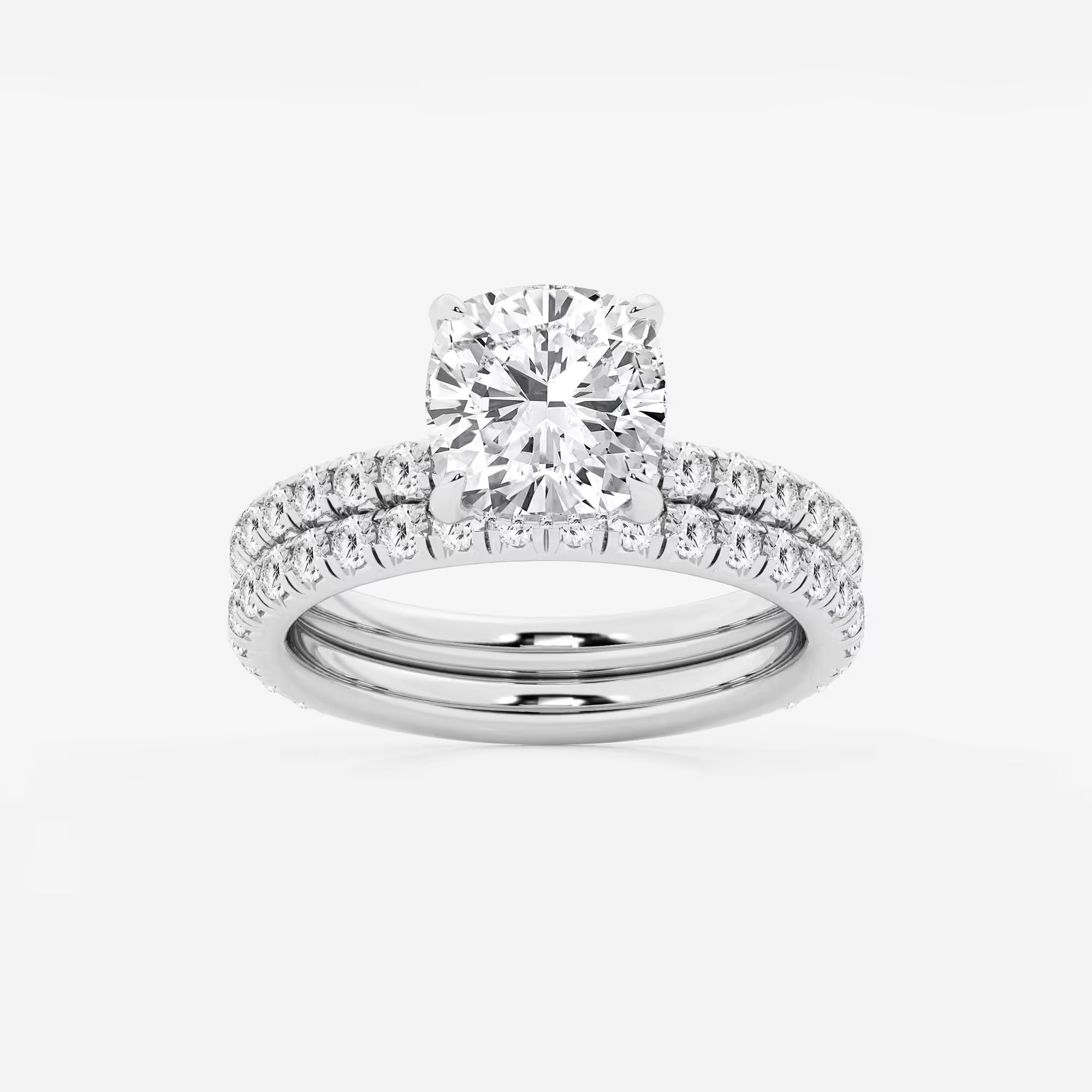 Elysia Cushion Lab-Grown Diamond Bridal Set