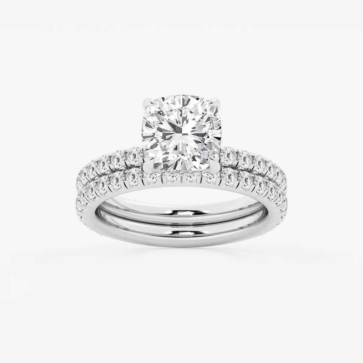 Elysia Cushion Lab-Grown Diamond Bridal Set
