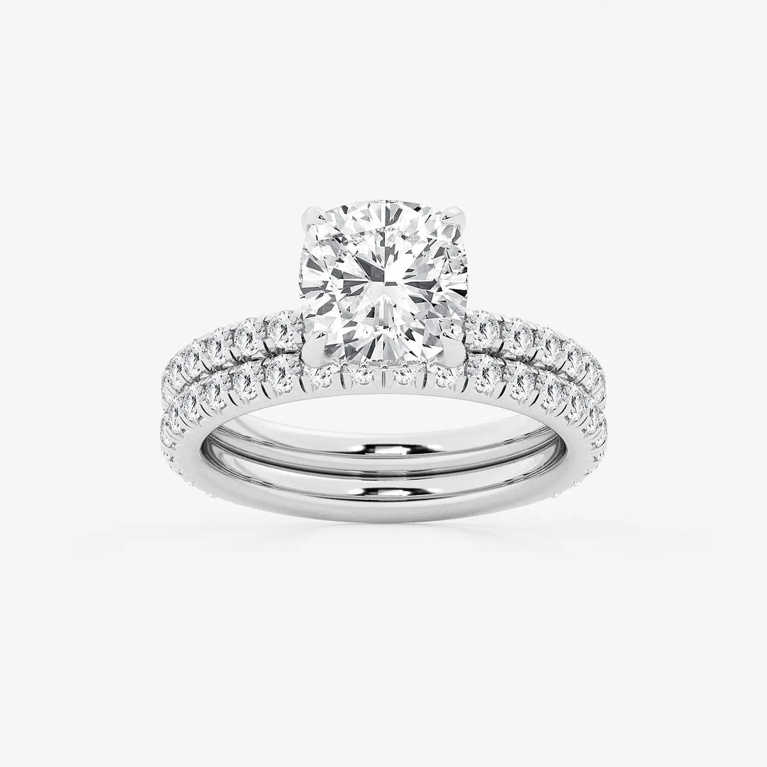 Elysia Cushion Lab-Grown Diamond Bridal Set