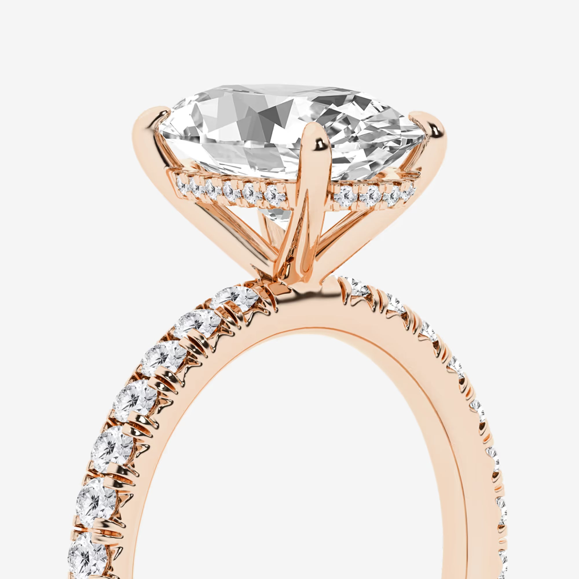 Aurielle Oval Lab Grown Diamond Classic Bridal Set