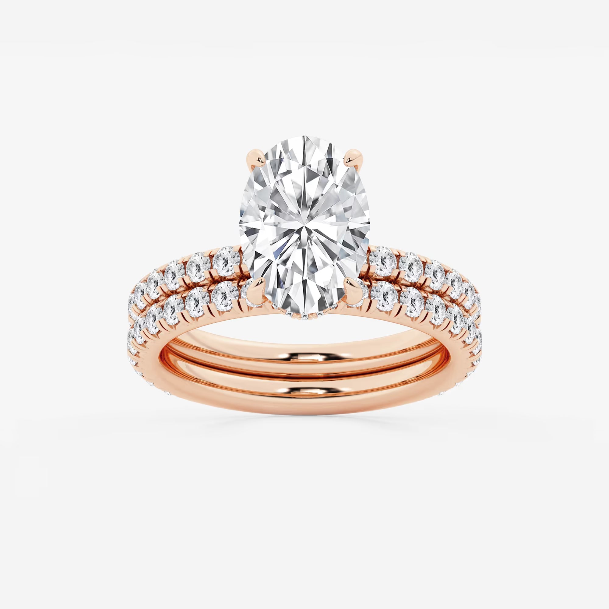 Aurielle Oval Lab Grown Diamond Classic Bridal Set