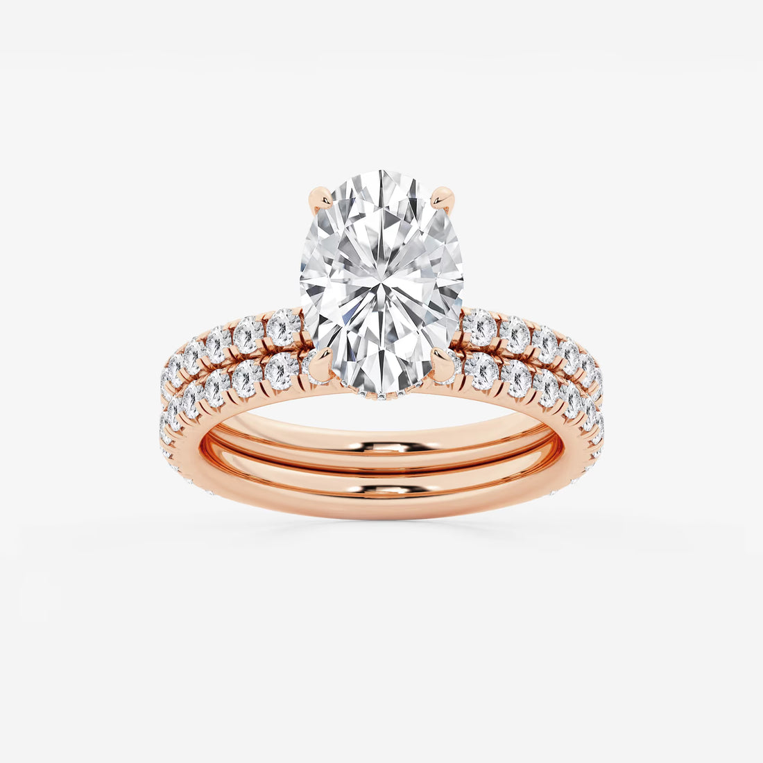 Aurielle Oval Lab Grown Diamond Classic Bridal Set