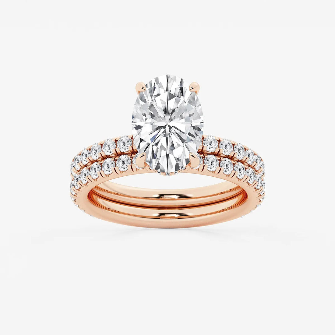 Aurielle Oval Lab Grown Diamond Classic Bridal Set