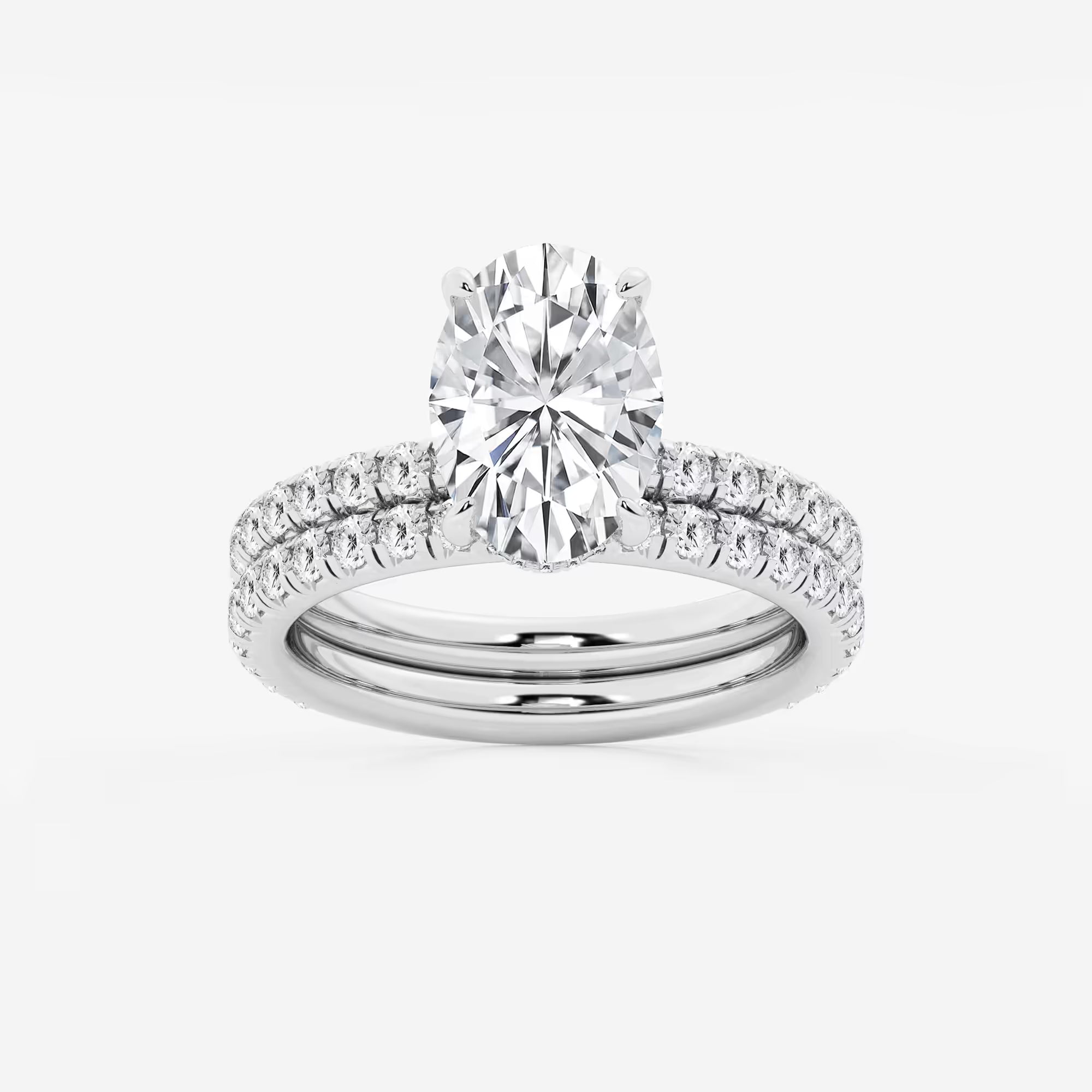Aurielle Oval Lab Grown Diamond Classic Bridal Set