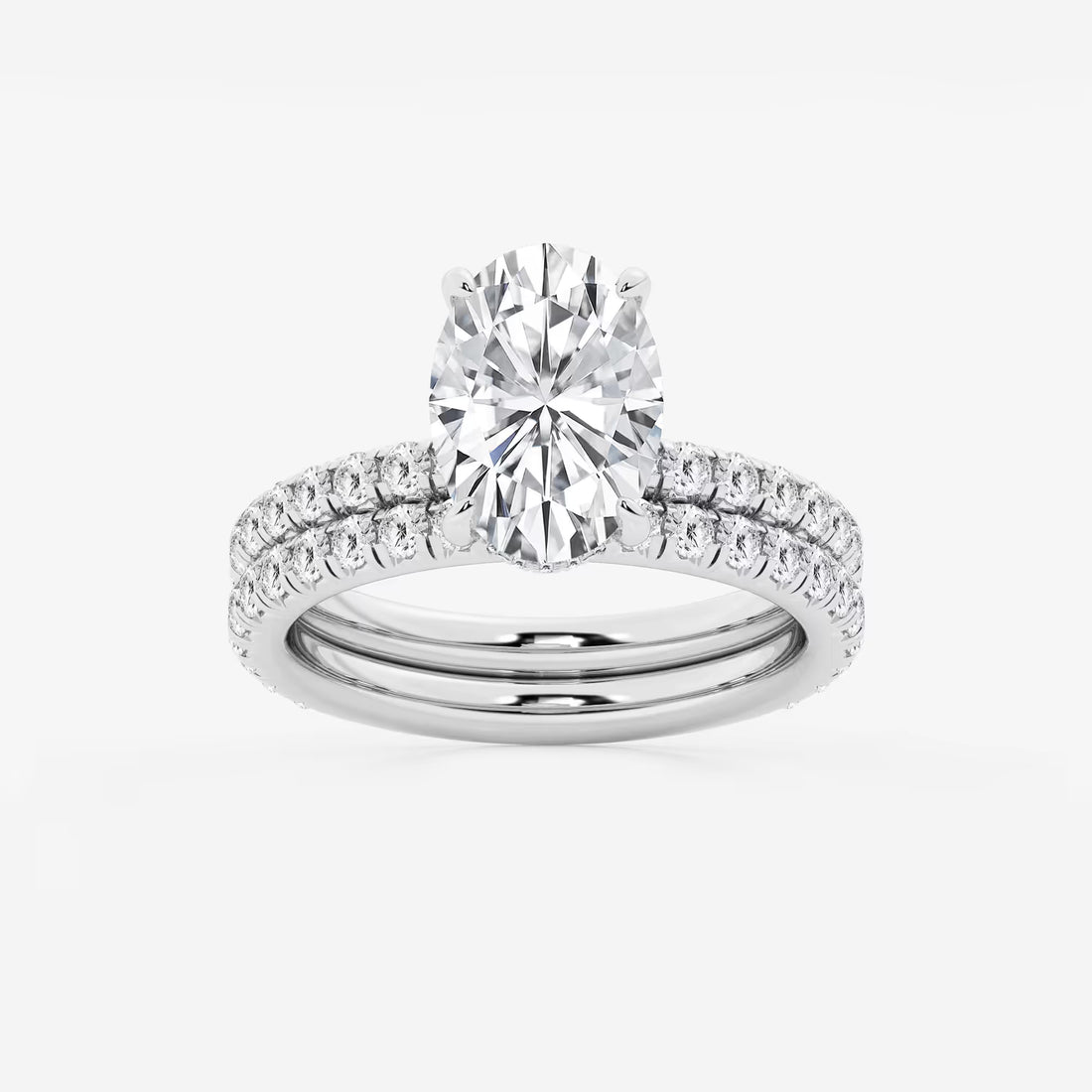 Aurielle Oval Lab Grown Diamond Classic Bridal Set