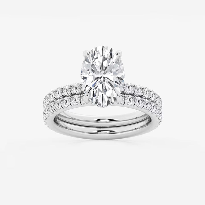 Aurielle Oval Lab Grown Diamond Classic Bridal Set