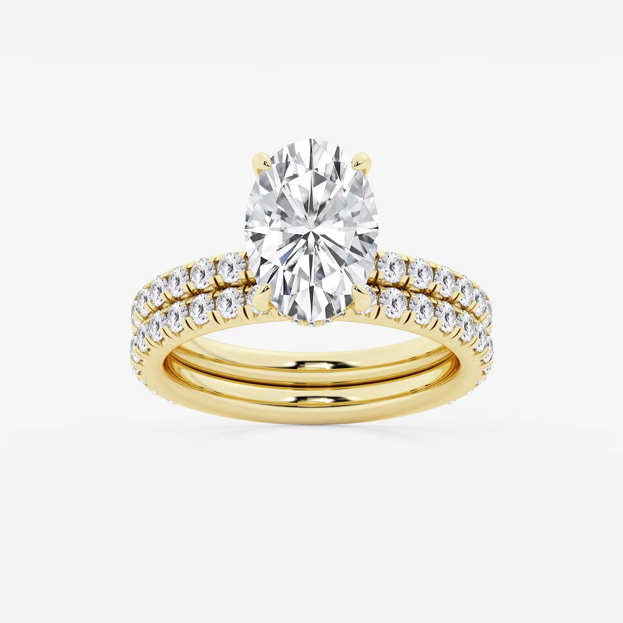 Aurielle Oval Lab Grown Diamond Classic Bridal Set