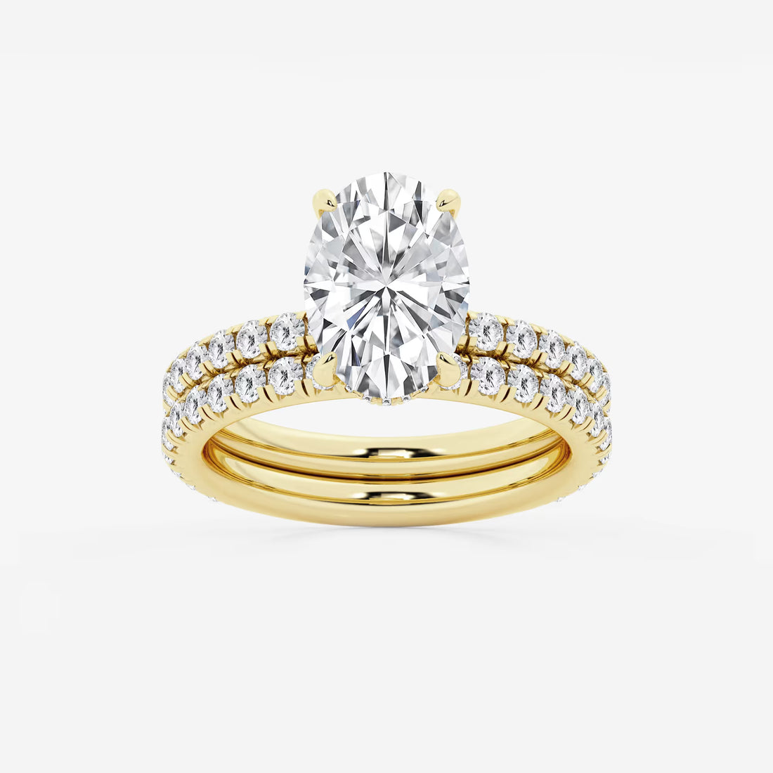 Aurielle Oval Lab Grown Diamond Classic Bridal Set