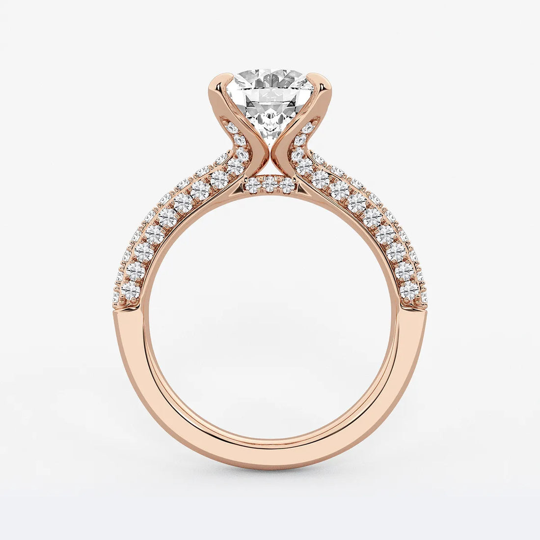 Oval Cut Lab-Grown Diamond Micro Pavé Bridal Set