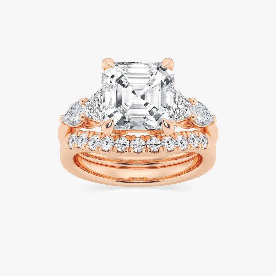 Eterna Asscher Lab Grown Diamond Multi-Shape Bridal Set