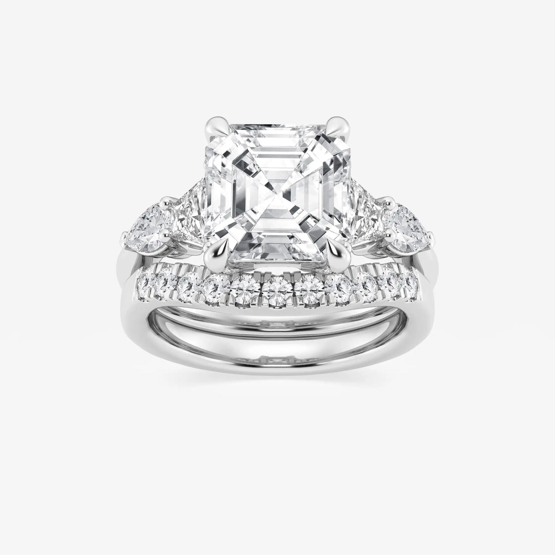 Eterna Asscher Lab Grown Diamond Multi-Shape Bridal Set