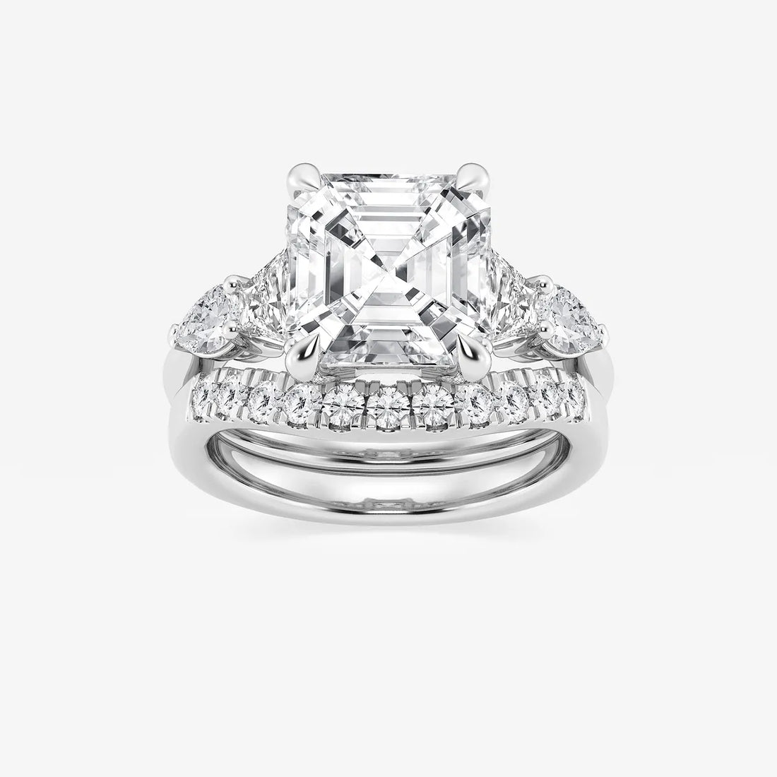 Eterna Asscher Lab Grown Diamond Multi-Shape Bridal Set