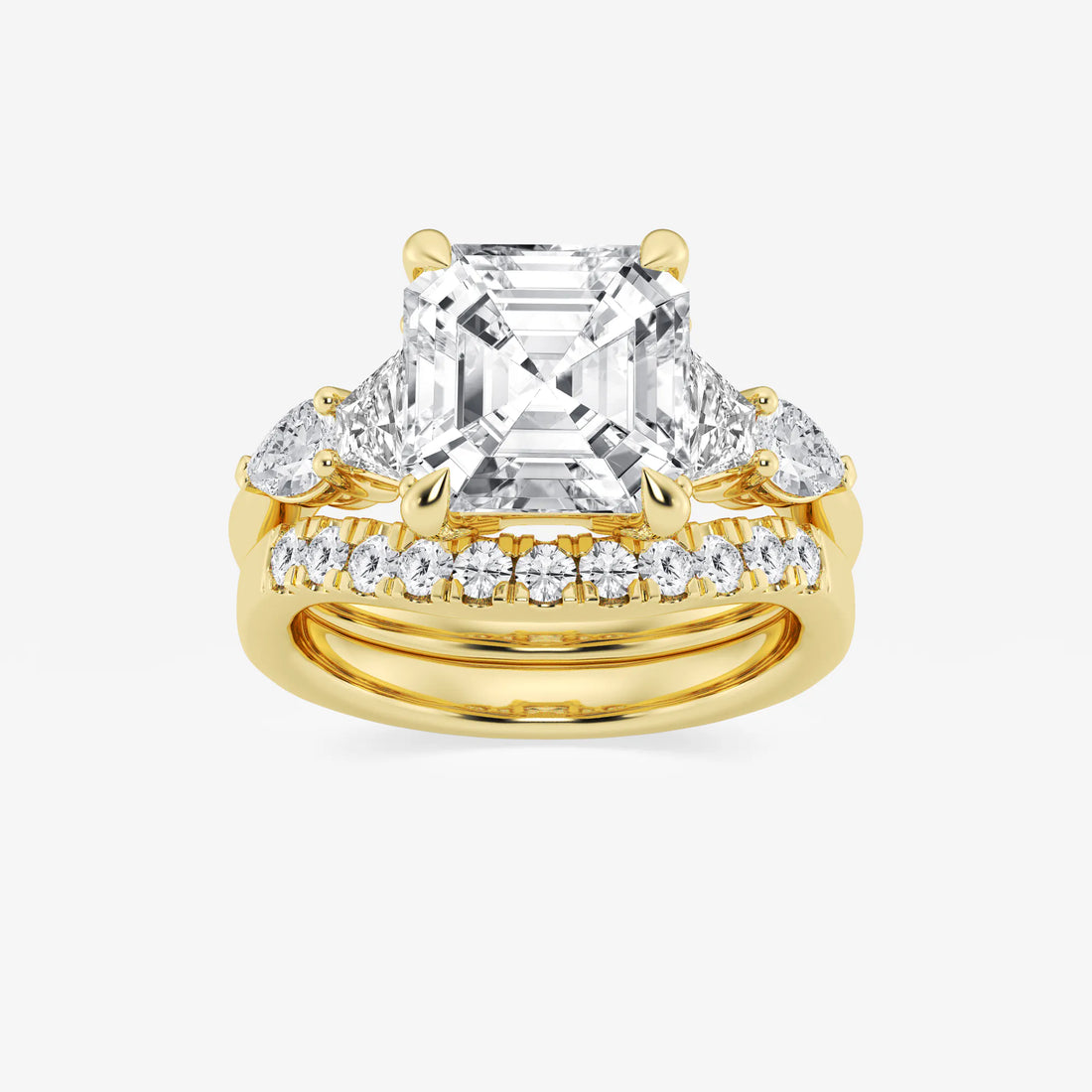 Eterna Asscher Lab Grown Diamond Multi-Shape Bridal Set