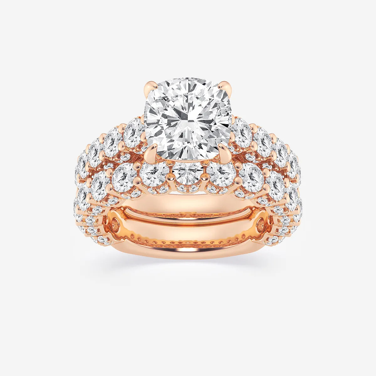 Cushion Lab Grown Diamond Bridal Set