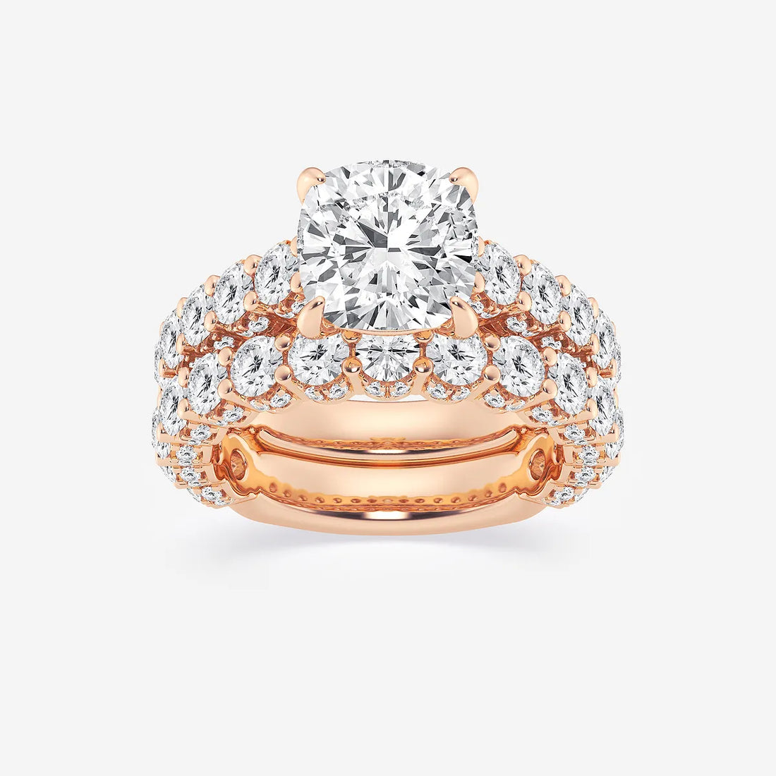 Cushion Lab Grown Diamond Bridal Set