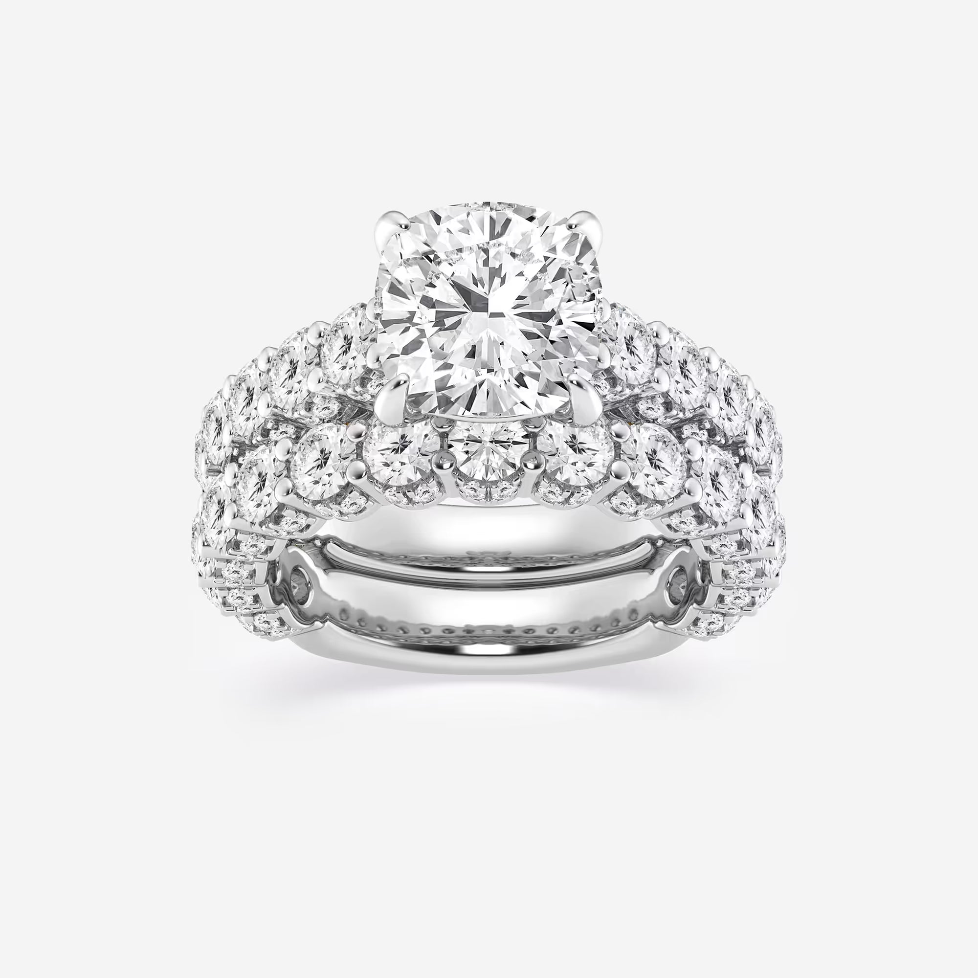 Cushion Lab Grown Diamond Bridal Set