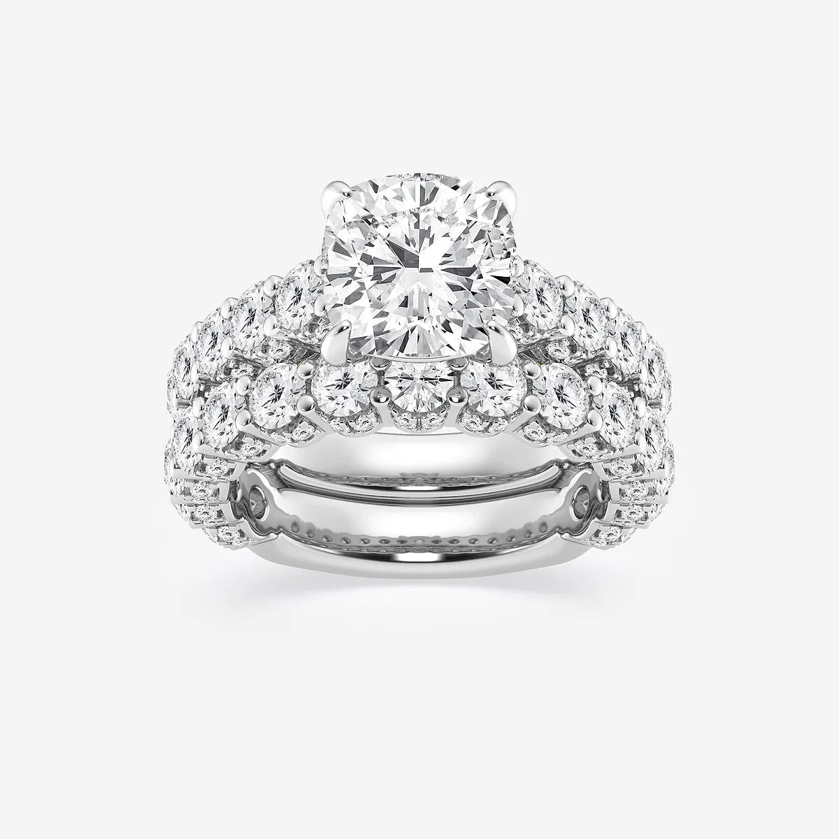 Cushion Lab Grown Diamond Bridal Set