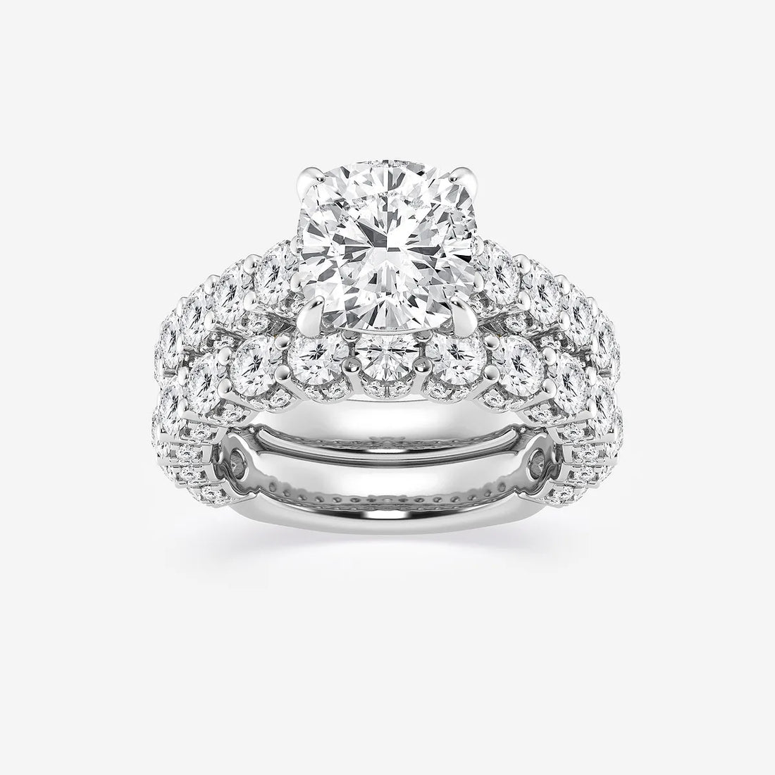 Cushion Lab Grown Diamond Bridal Set