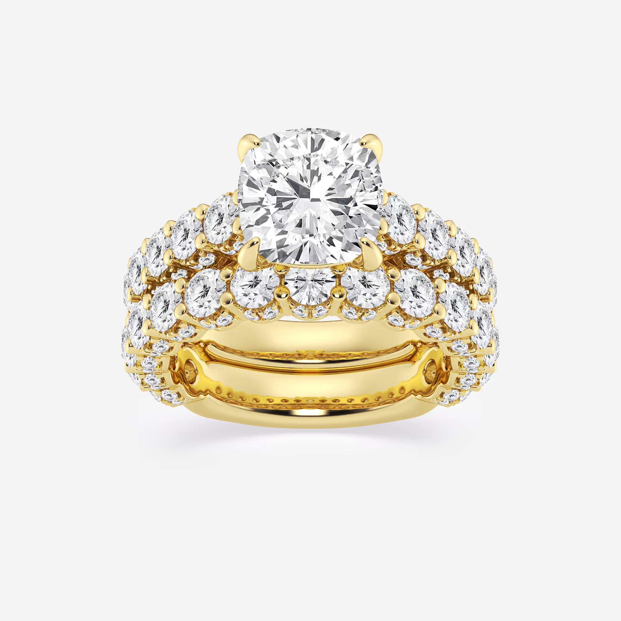 Cushion Lab Grown Diamond Bridal Set