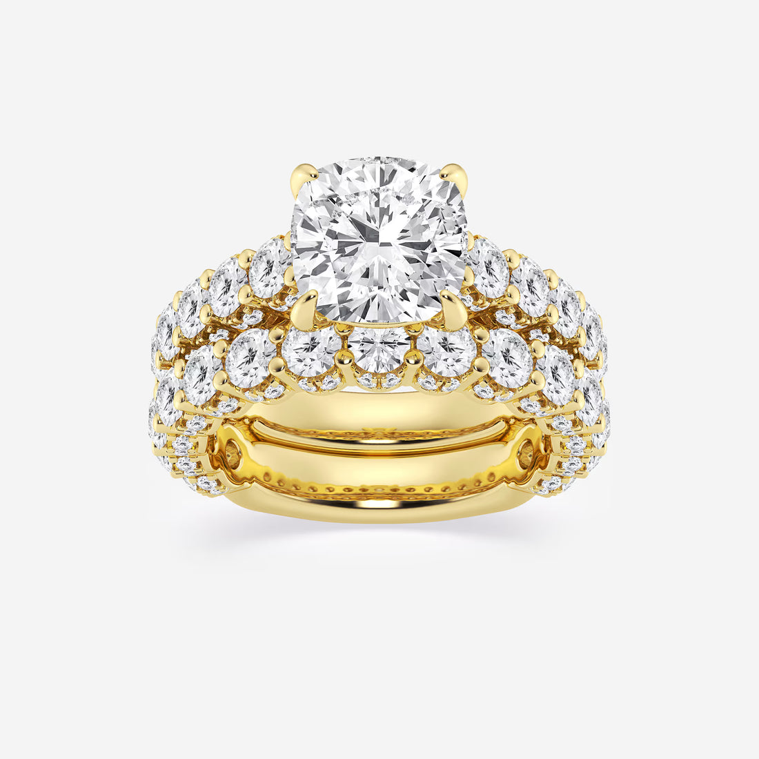 Cushion Lab Grown Diamond Bridal Set