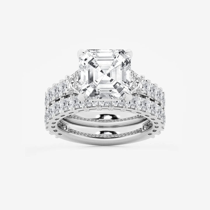 Imperial Harmony Asscher Diamond Bridal Set