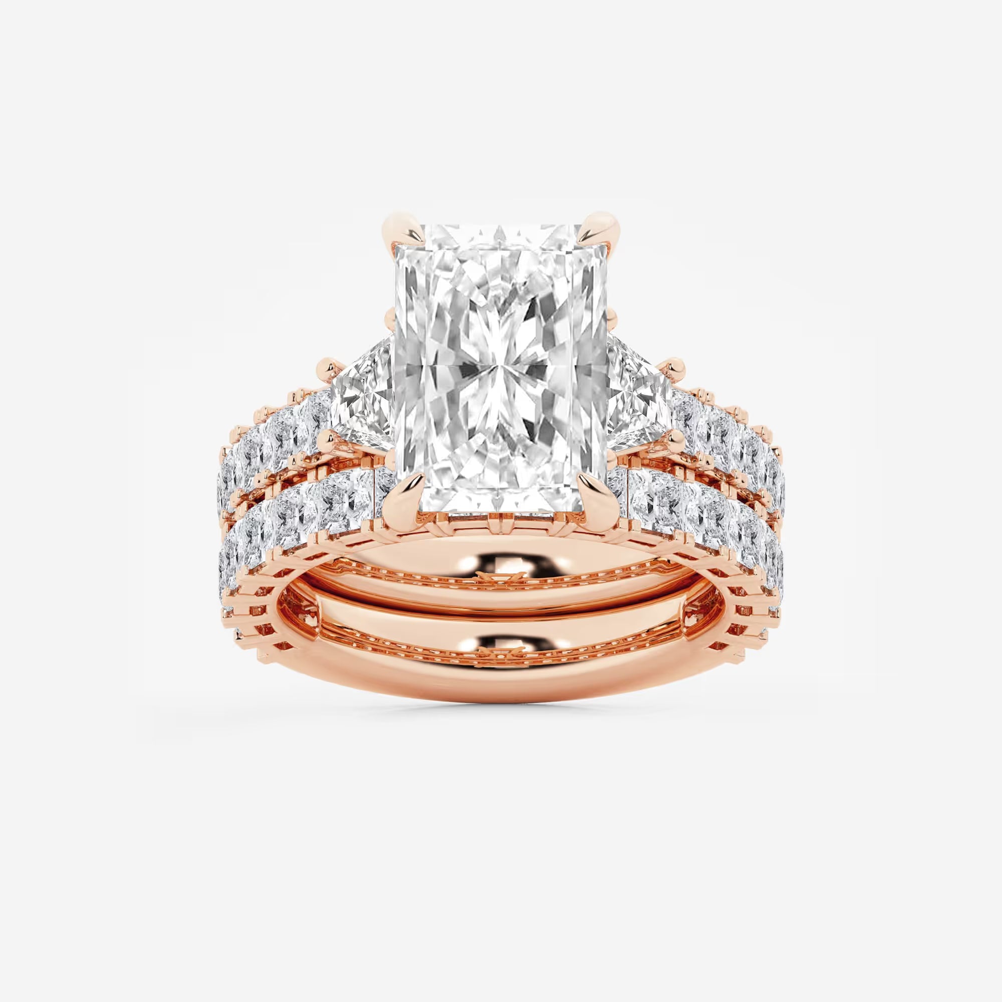 Amoréa Radiant Lab-Grown Diamond Bridal Set