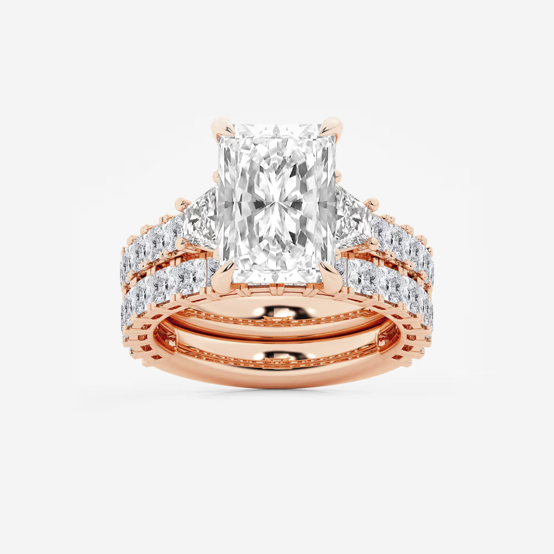 Amoréa Radiant Lab-Grown Diamond Bridal Set