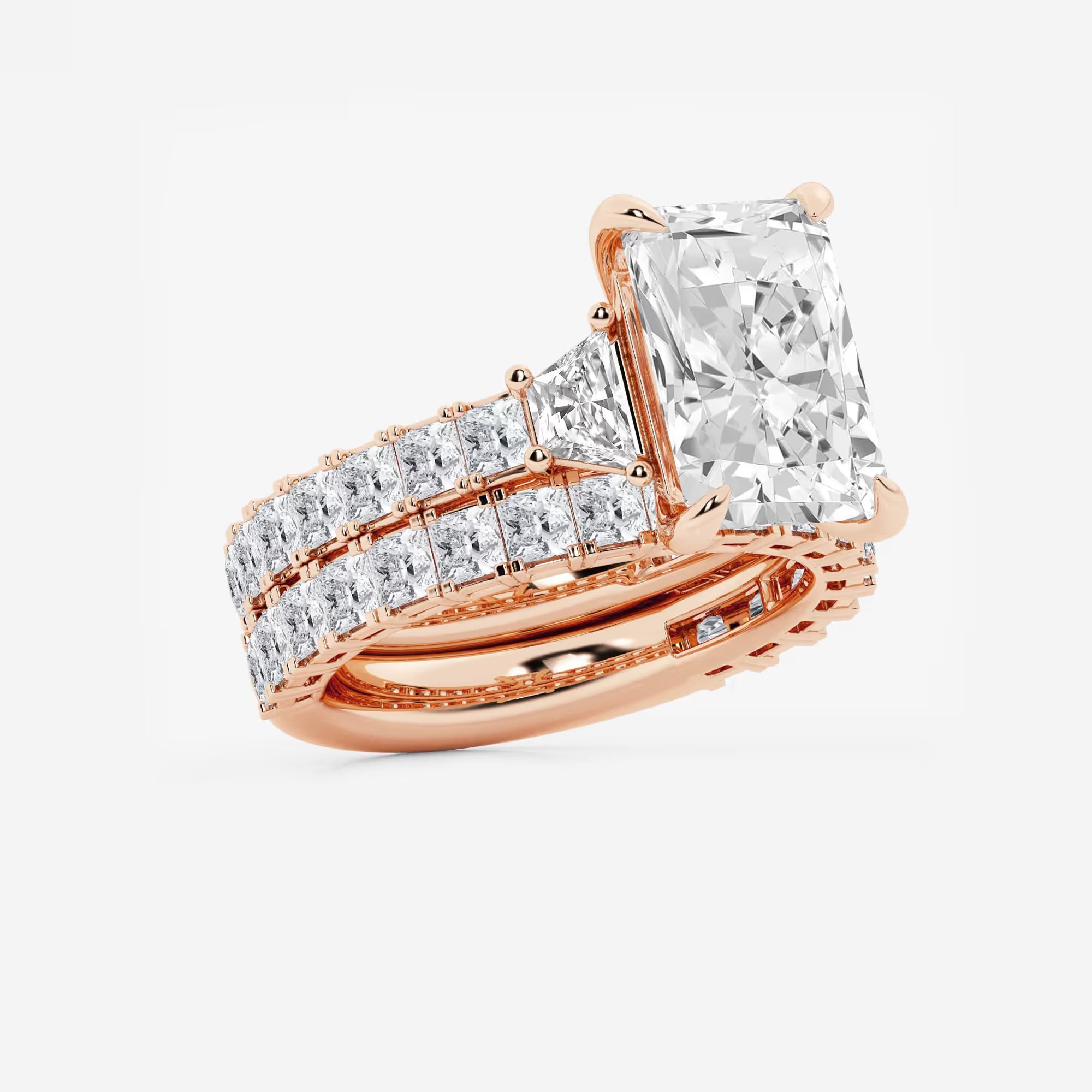 Amoréa Radiant Lab-Grown Diamond Bridal Set