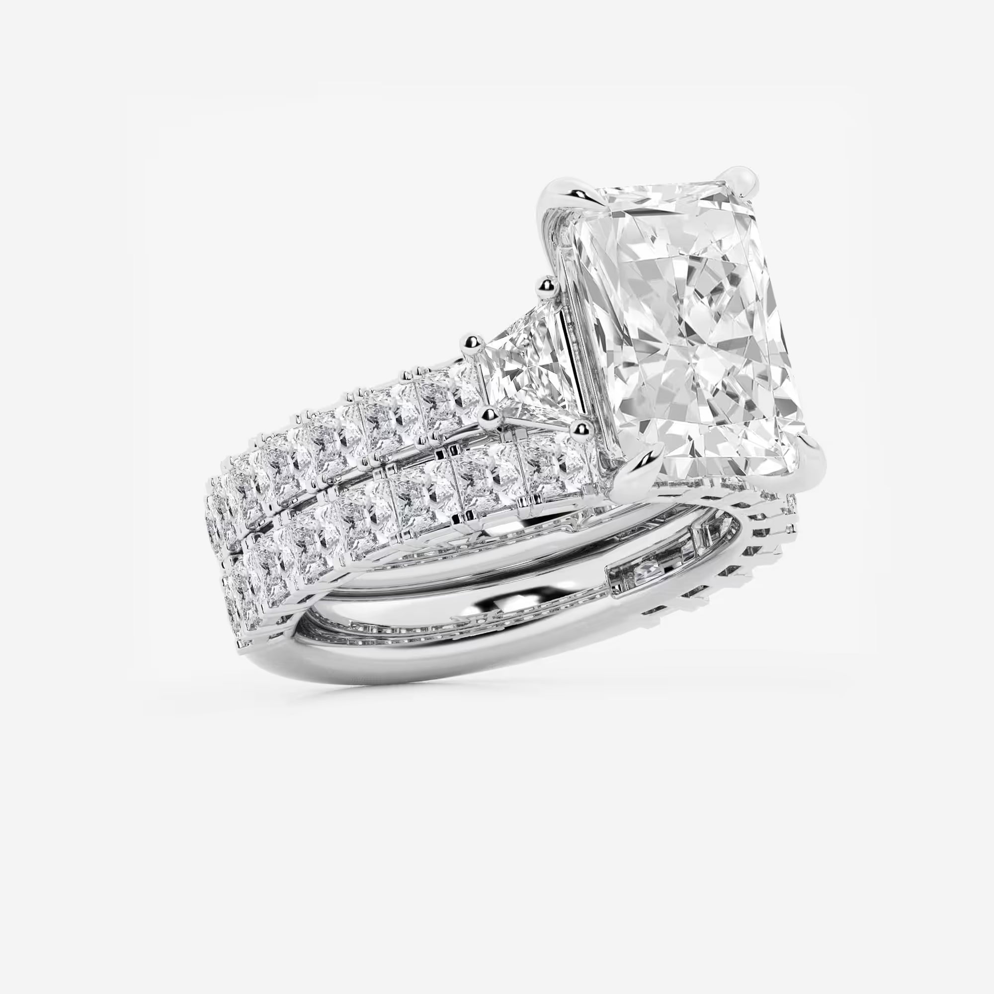 Amoréa Radiant Lab-Grown Diamond Bridal Set