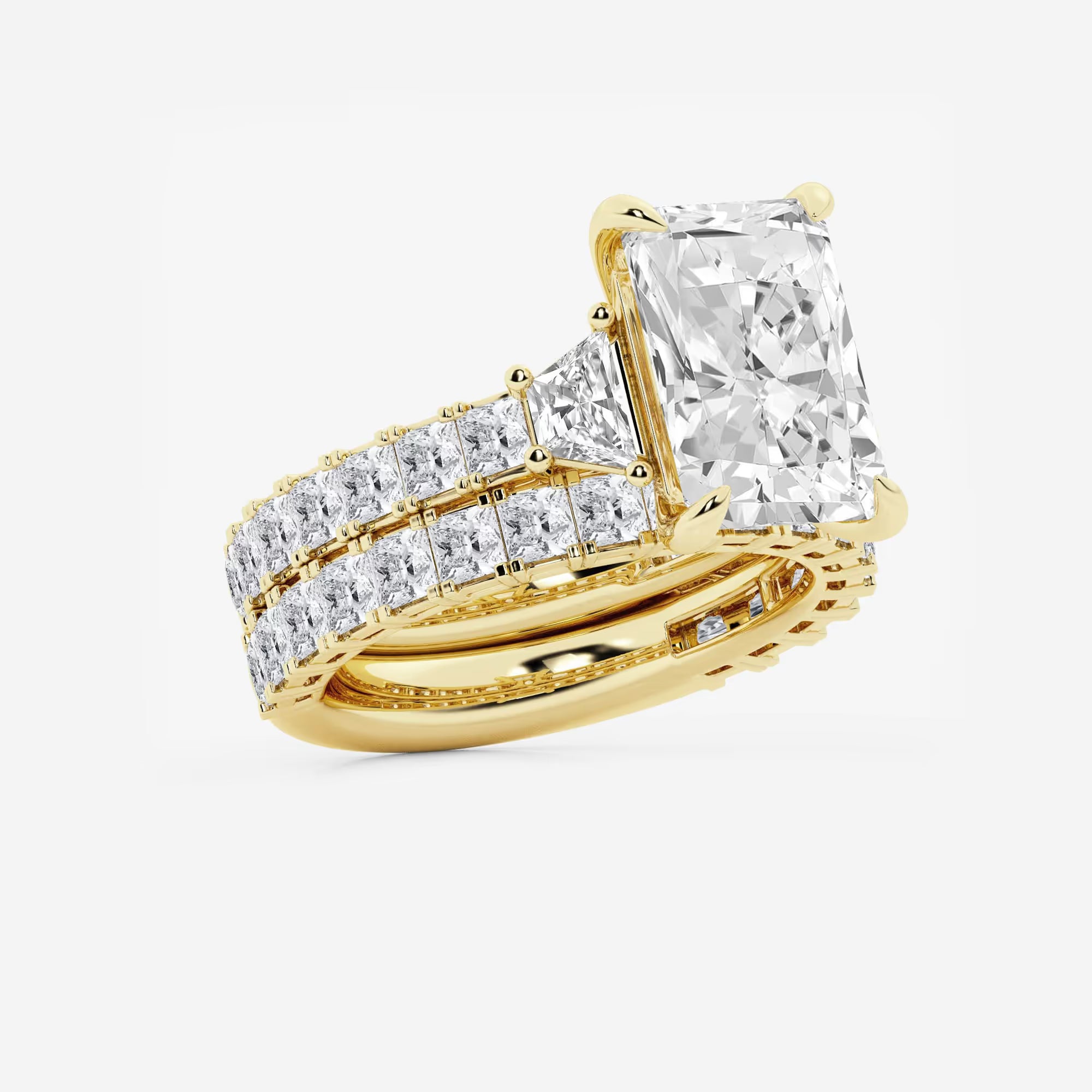 Amoréa Radiant Lab-Grown Diamond Bridal Set