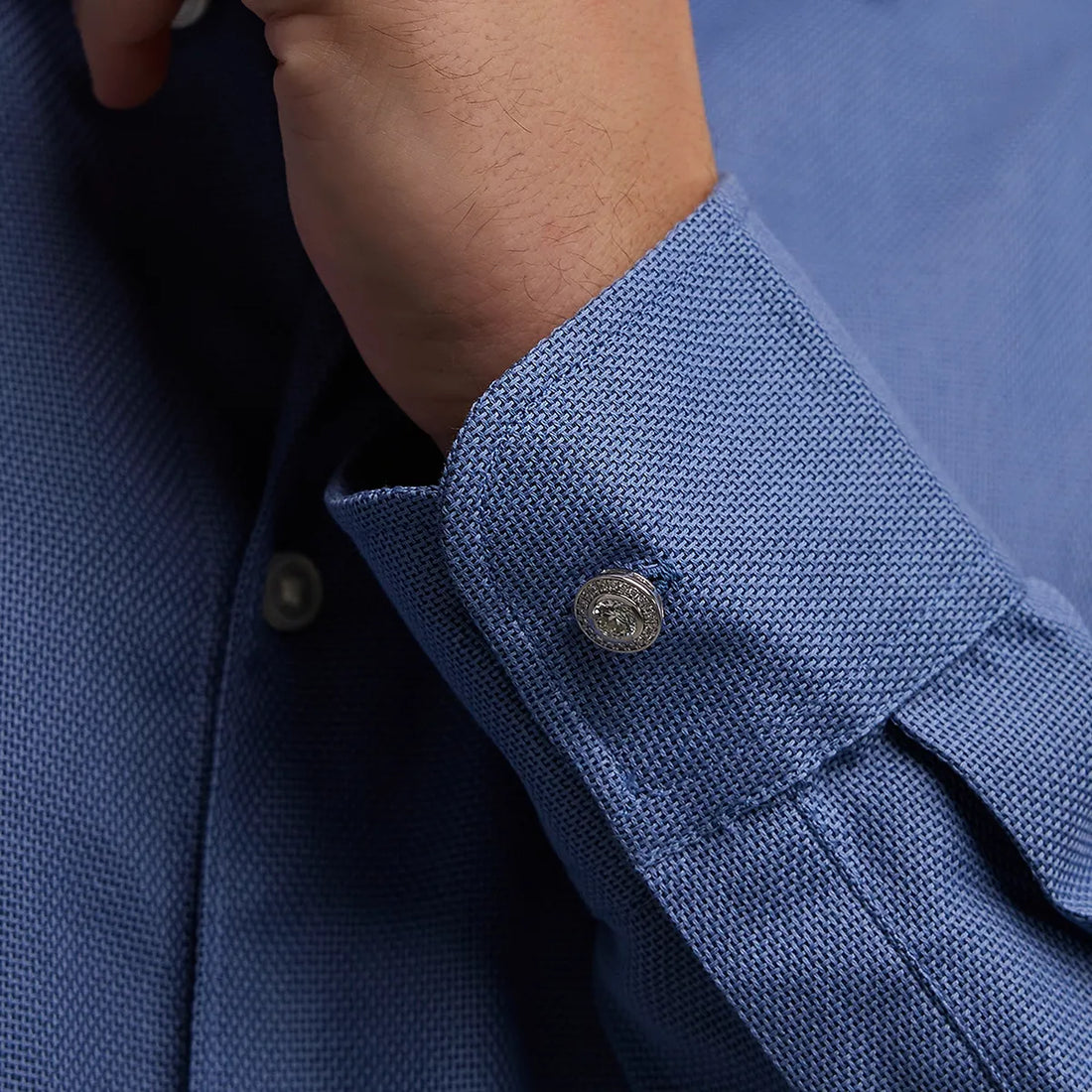 Lumé Halo Round Lab-Grown Diamond Bezel Cufflinks