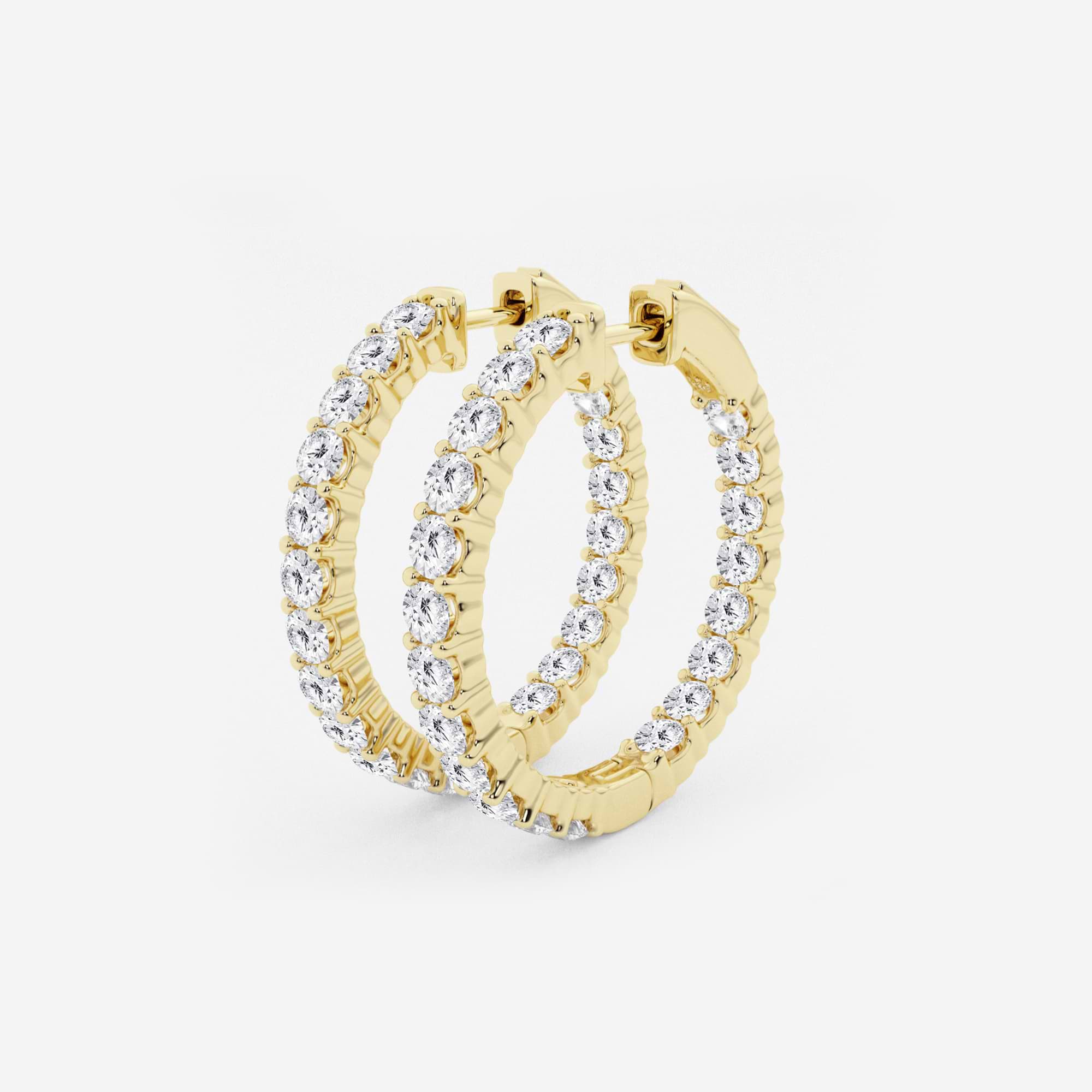 Aurielle Diamond Inside-Out Hoop Earrings