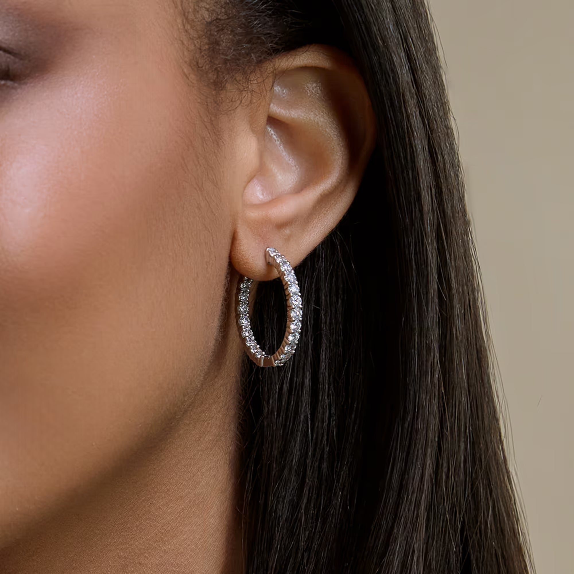 Aurielle Diamond Inside-Out Hoop Earrings