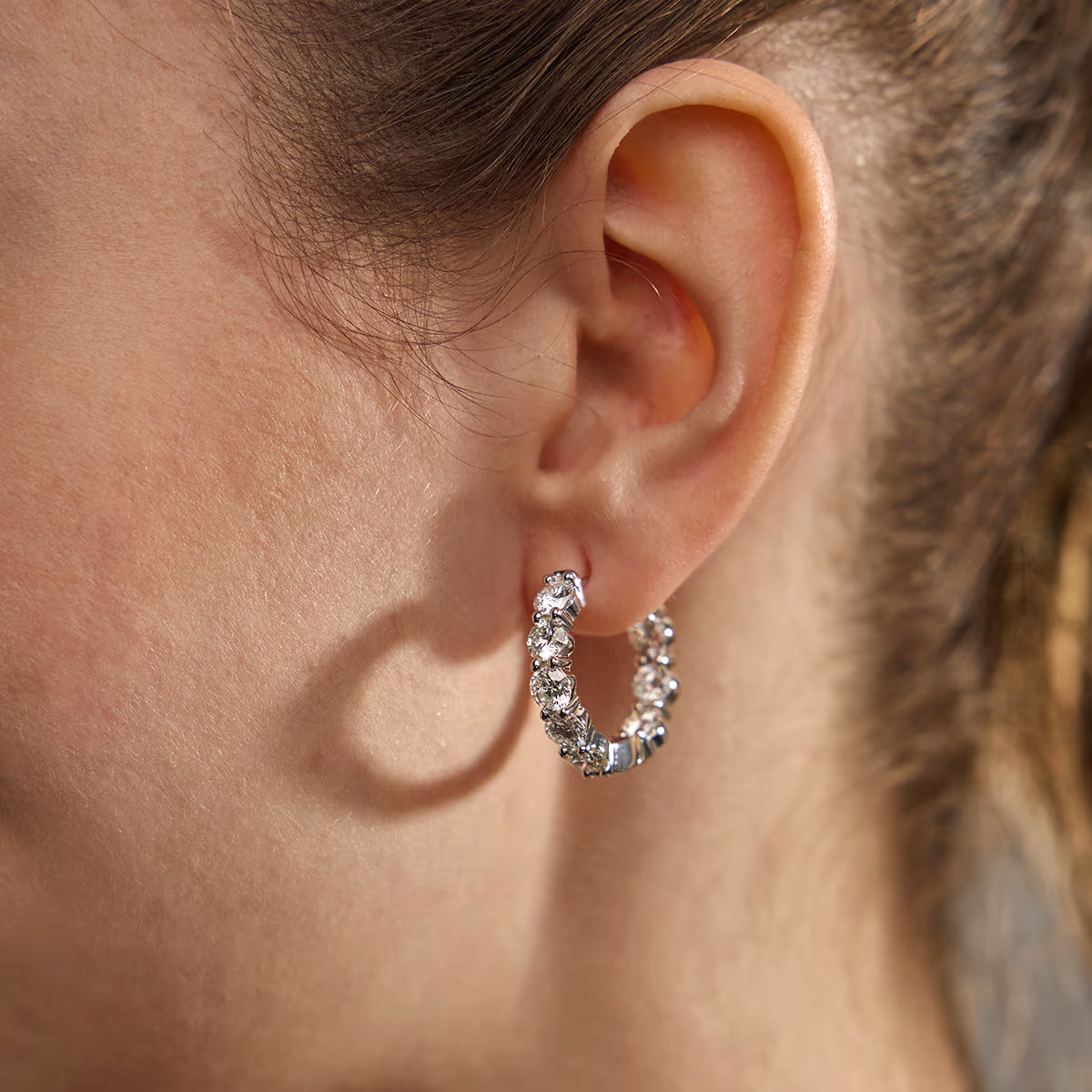 Celestia Diamond Inside-Out Hoop Earrings