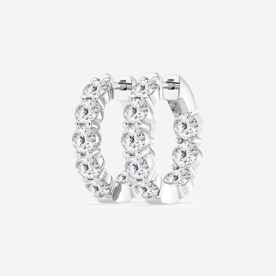 Celestia Diamond Inside-Out Hoop Earrings
