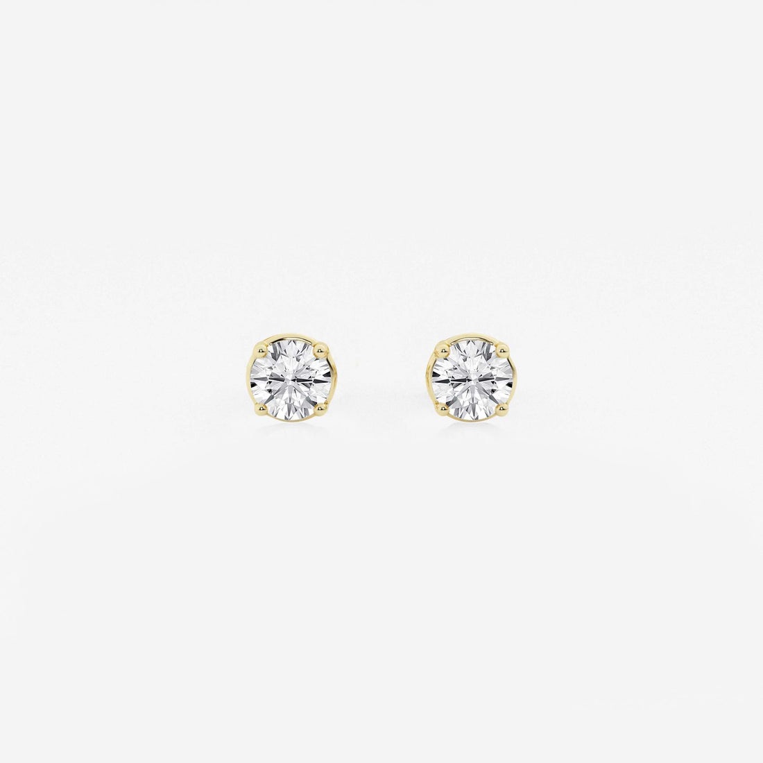 Round Lab Grown Diamond Stud Earrings
