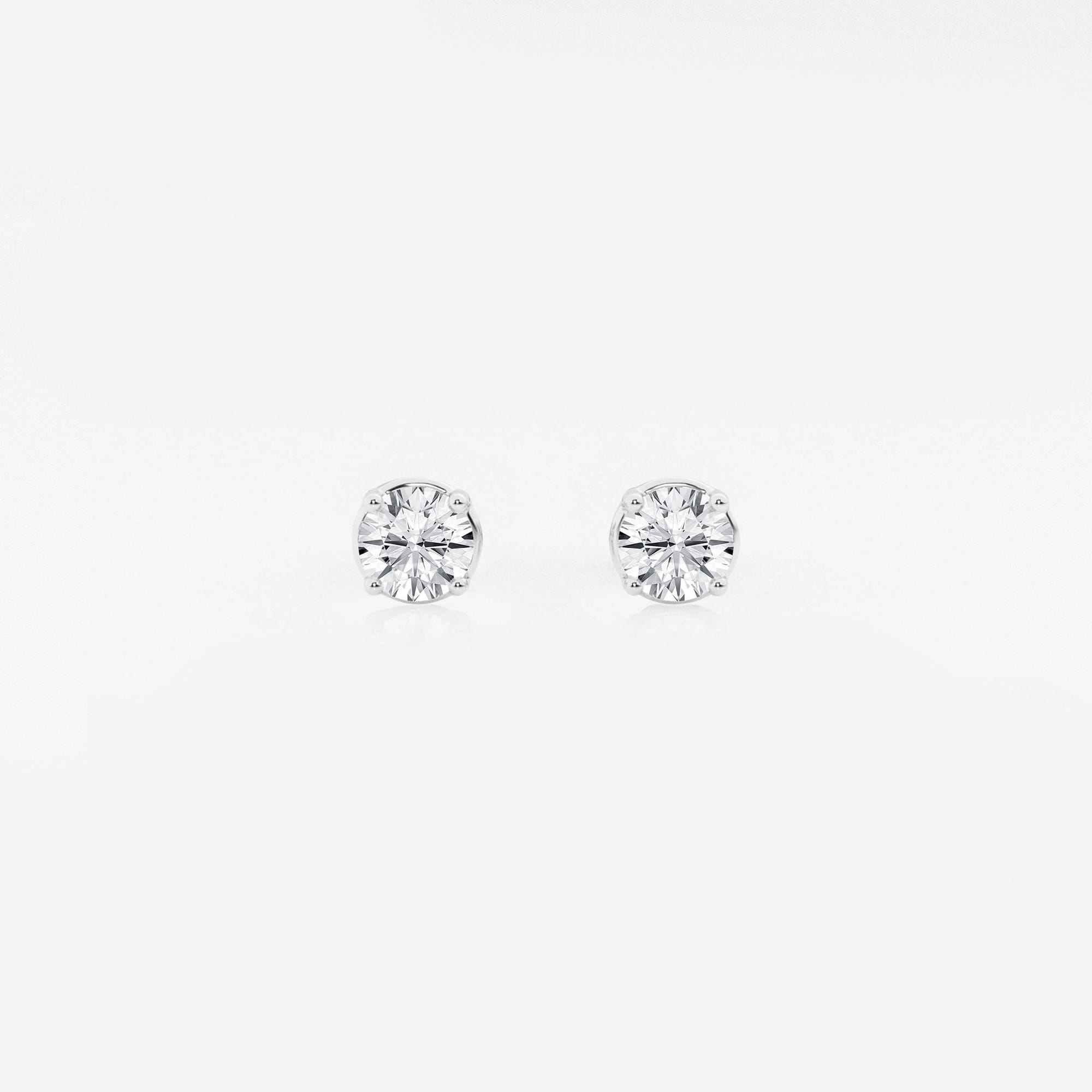 Round Lab Grown Diamond Stud Earrings