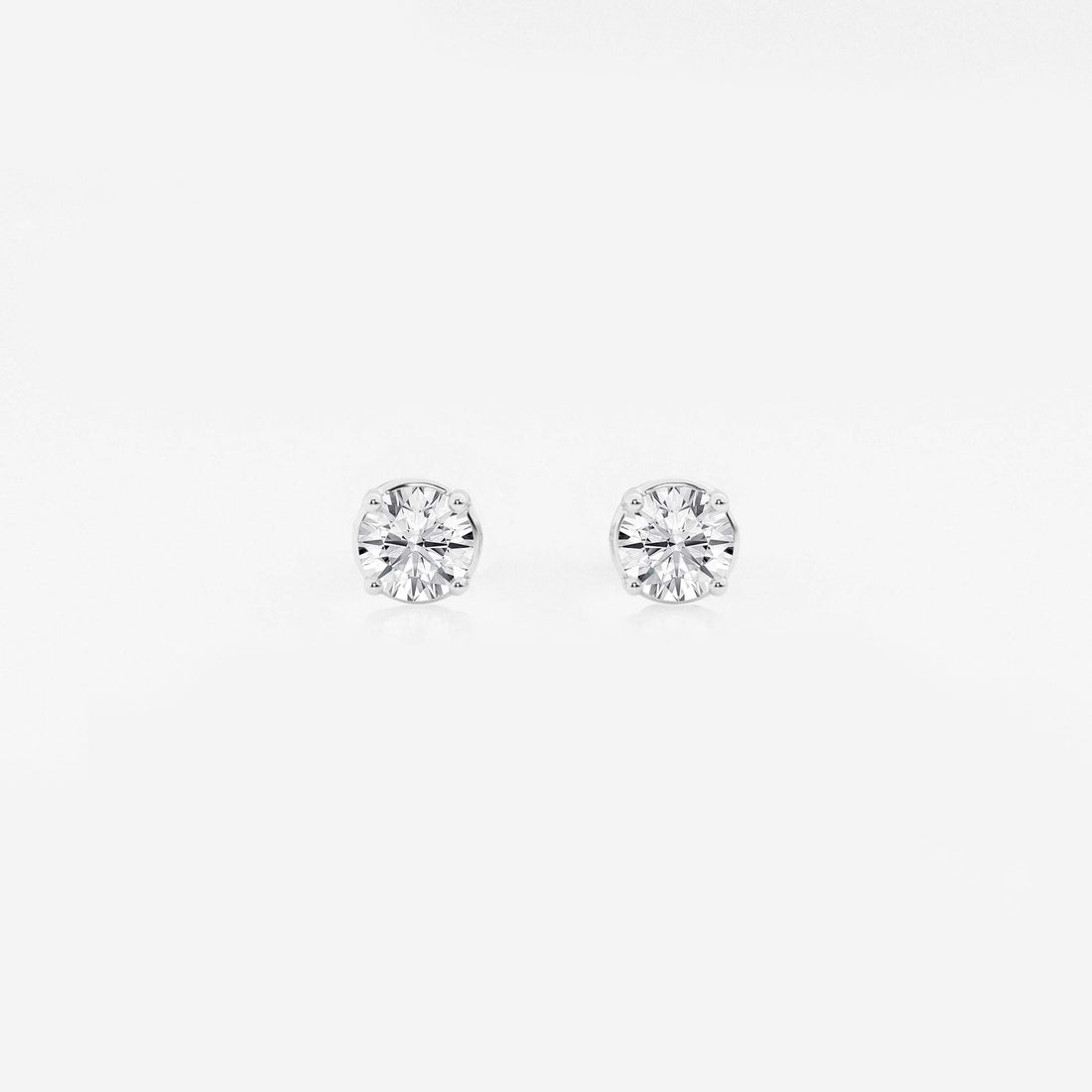 Round Lab Grown Diamond Stud Earrings