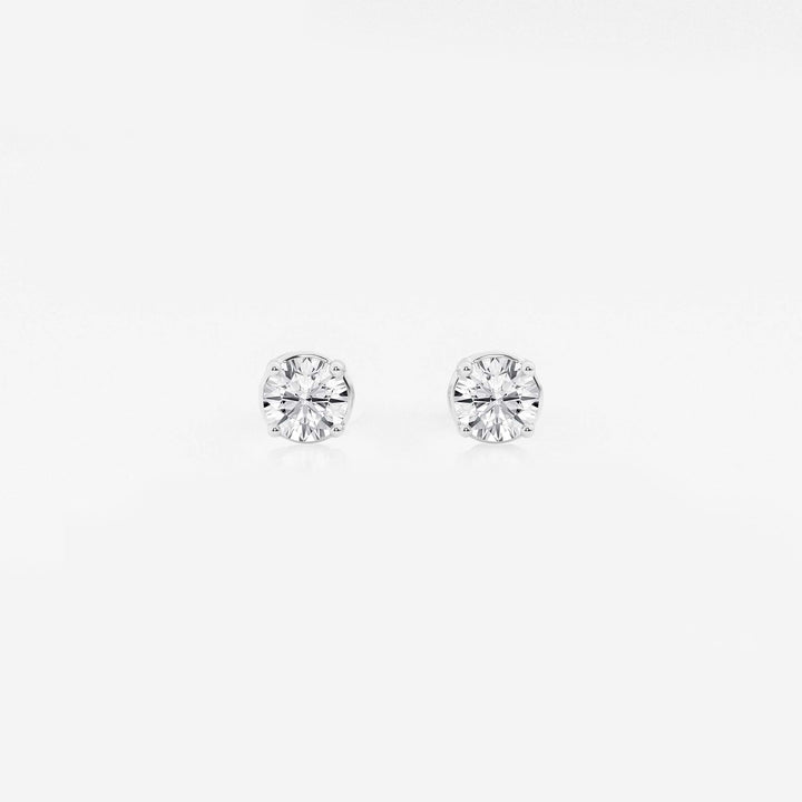 Round Lab Grown Diamond Stud Earrings