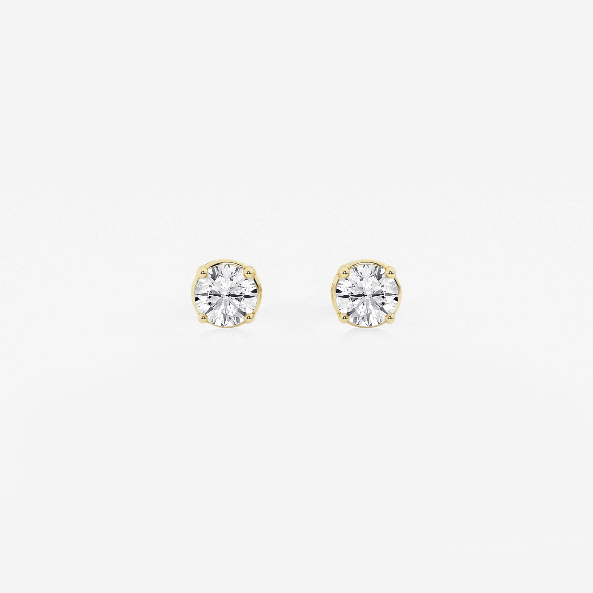 Round Lab Grown Diamond Stud Earrings