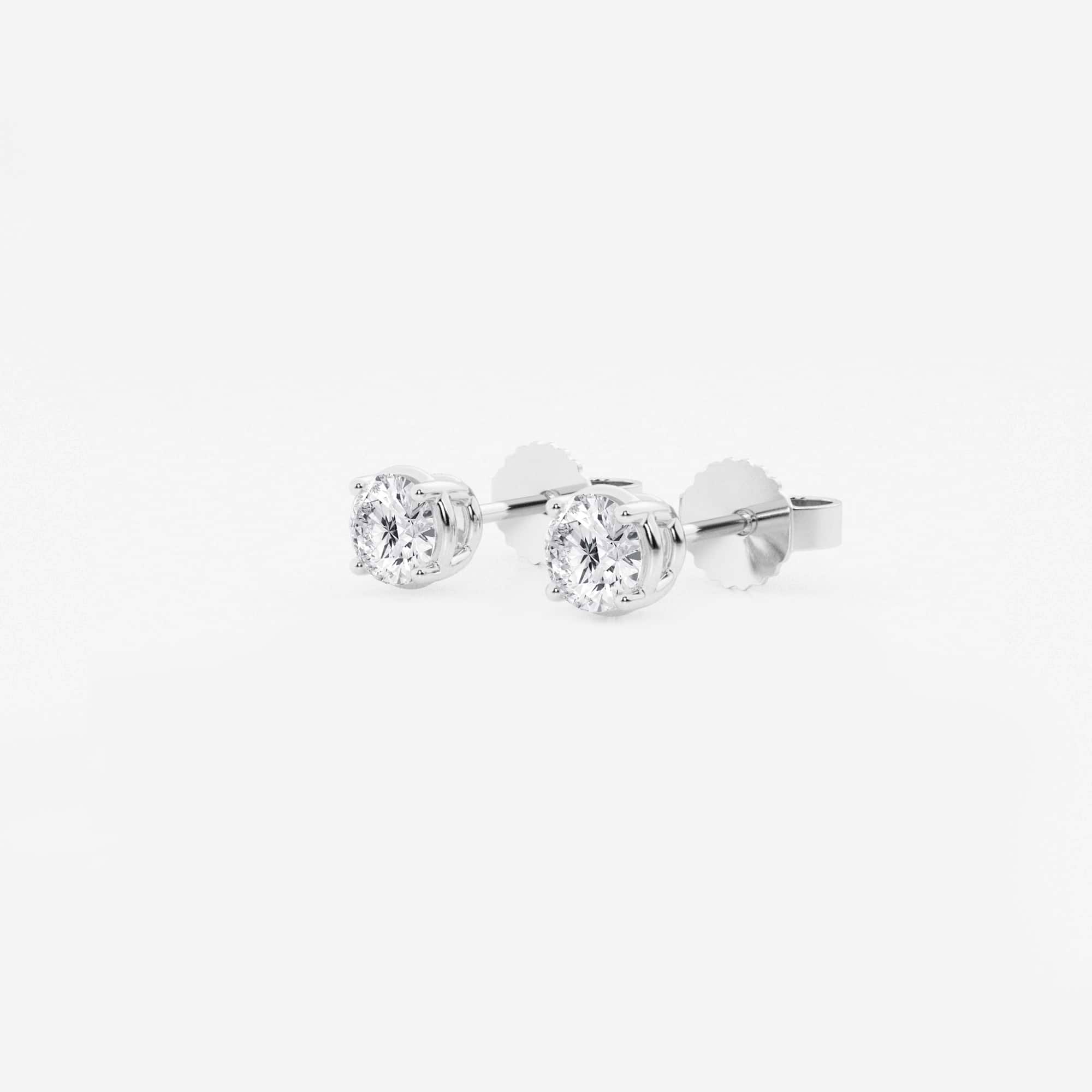 Round Lab Grown Diamond Stud Earrings